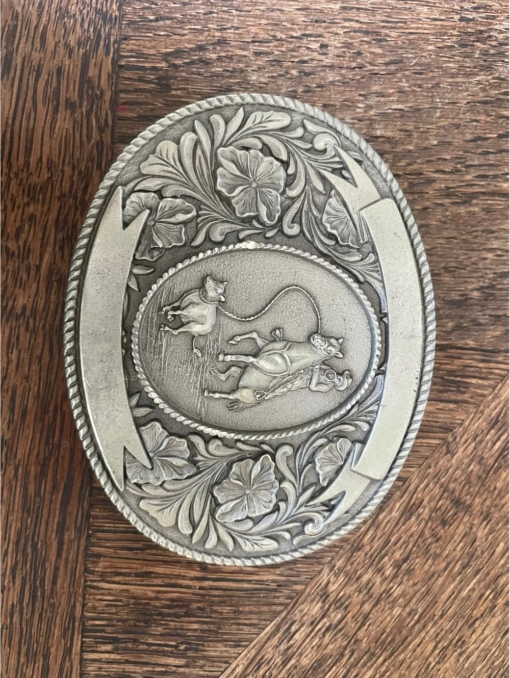 LTC Western Production Company Roper Belt Buckle 1974